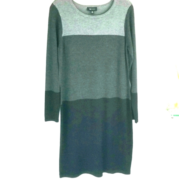 AB Studio color stack sheath sweater dress - Picture 1 of 4